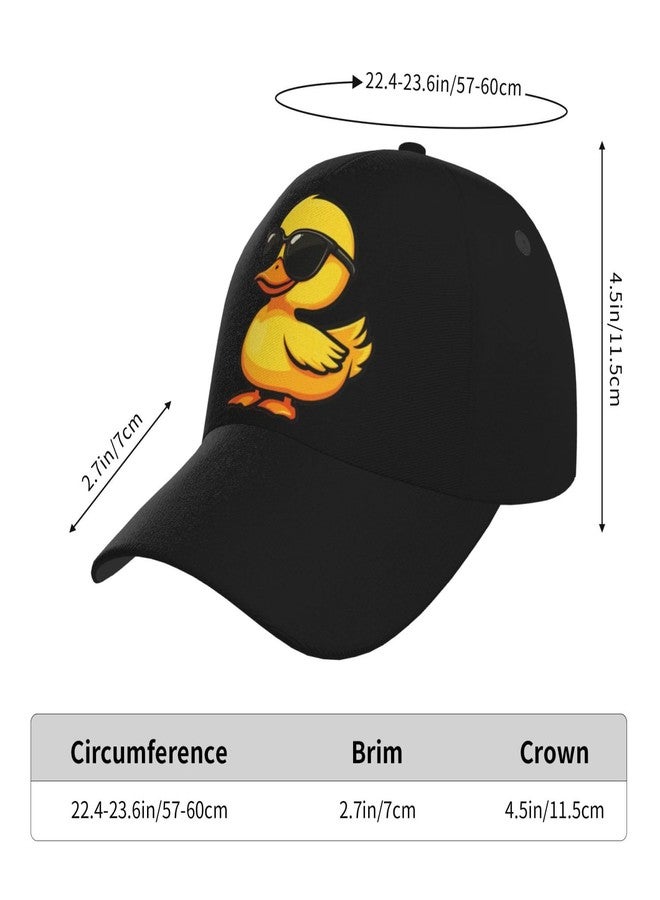 KKRMTUG Cute Duck Baseball Cap for Women Men, Funny Cartoon Duck Hats Adjustable Trucker Hats Sun Protection Novelty Caps - Image 4